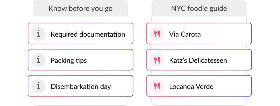 Save full sections to your library