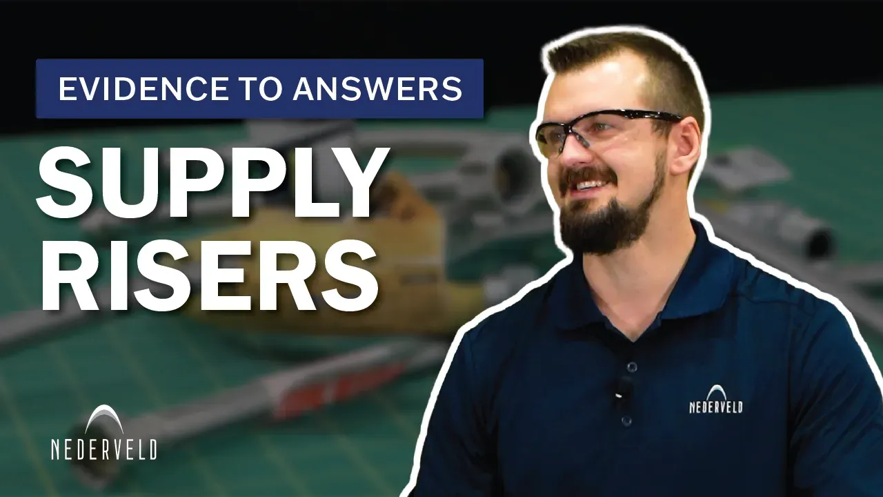 This video explains how supply risers are used, the most common failure points, and the key indicators experts use to evaluate supply riser failures.