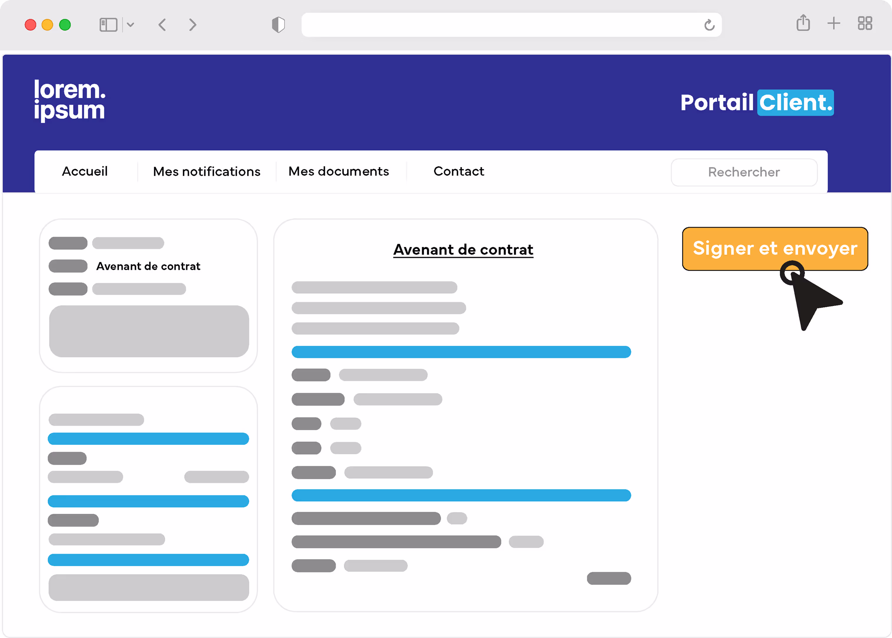 capture ecran efalia portal diffusion signature document