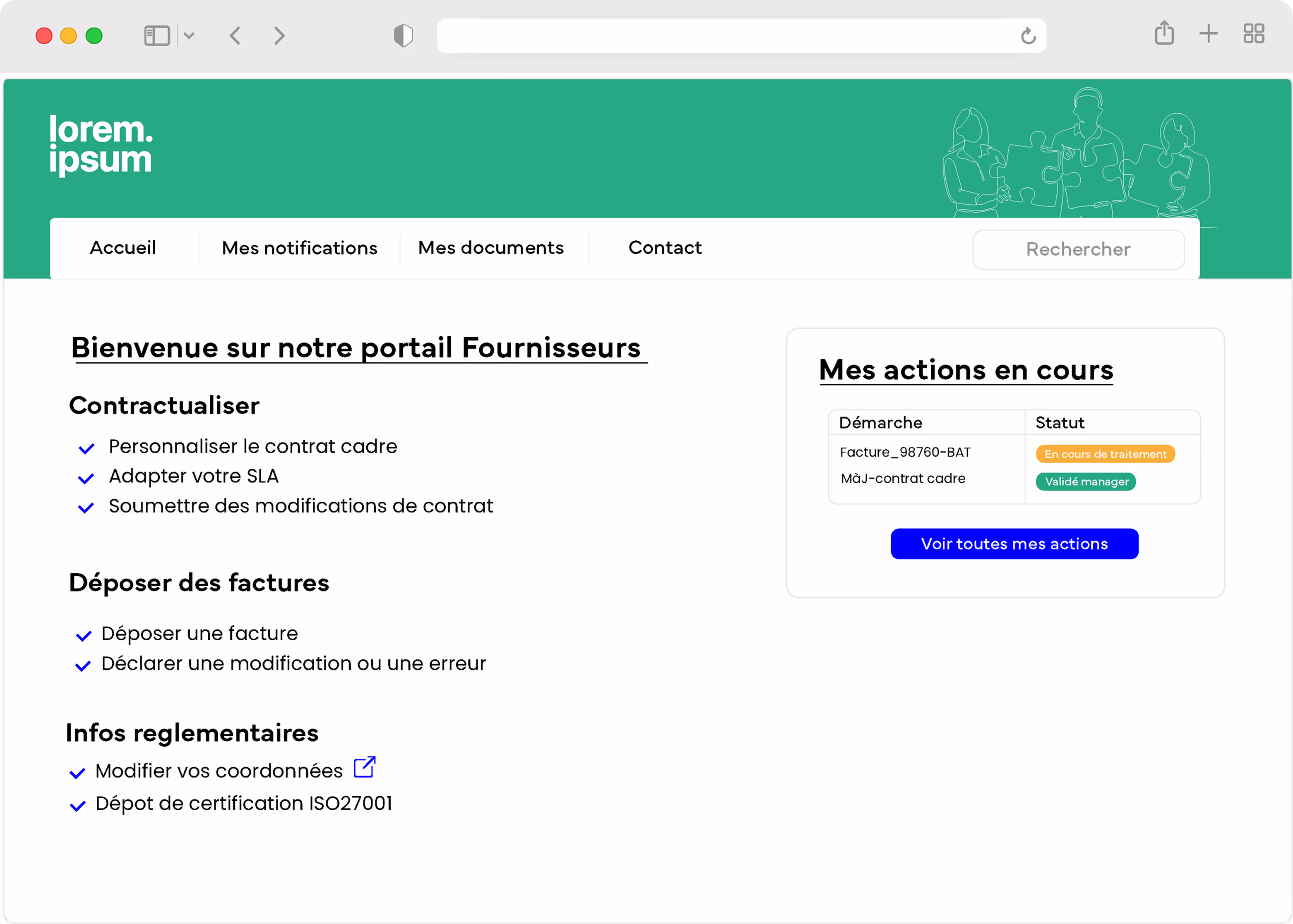 capture ecran efalia portal personnalisation portail