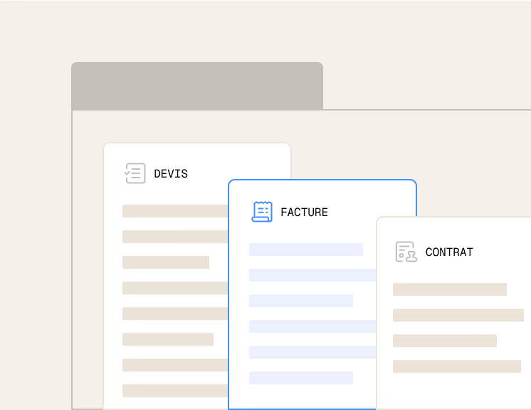 illustration edition documents facture rib contrat efalia compose