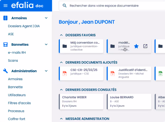 Facette Logiciel Ged Efalia Doc Rh Service Public Secteur