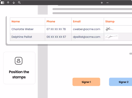 screen capture efalia software electronic signature book sector