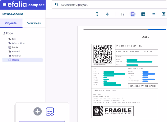 screen capture software compose label efalia sector