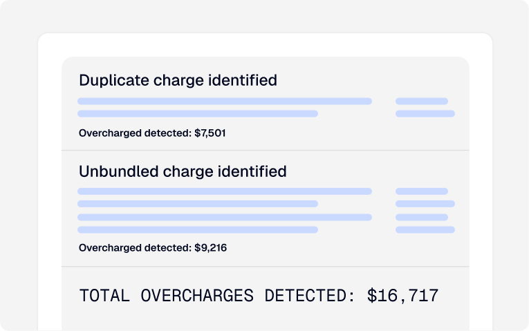 Itemized bill review