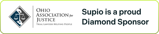 badge that says Supio is a proud Diamond Sponsor of OTLA