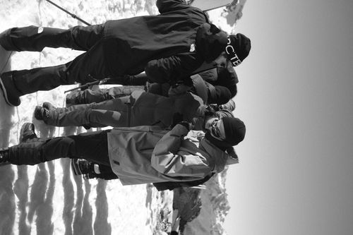 photographer and camera team checking footage