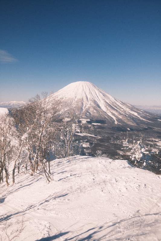mount Yotei in Hokkaido covered in snow.