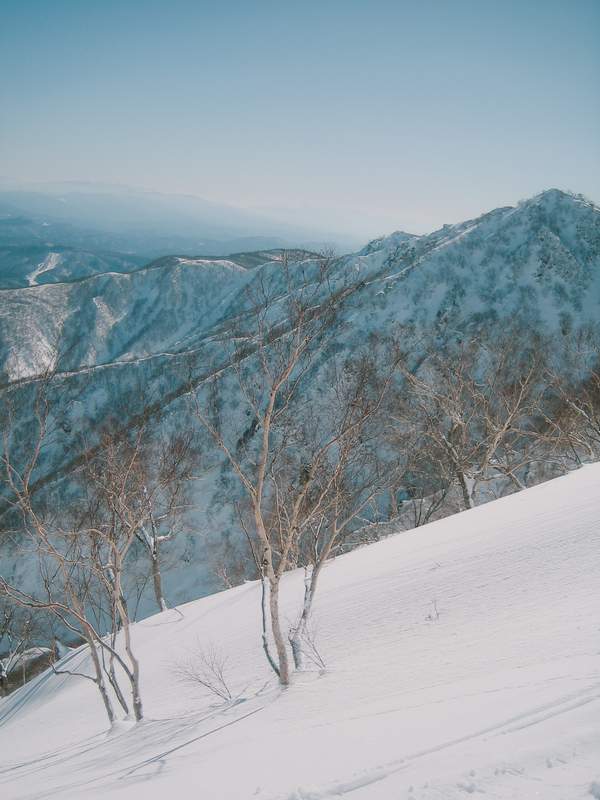 view of mountains in Hakuba valley