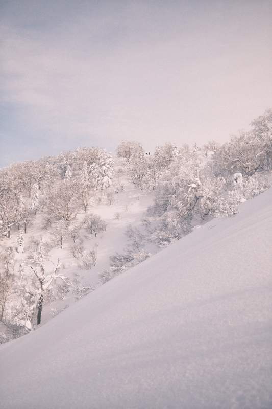 A chairlift top station in the ski resort of Hakuba 47 in Japan