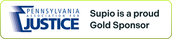 badge that says Supio is a proud Diamond Sponsor of OTLA