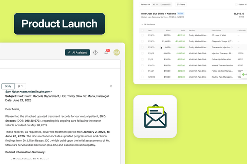 Supio March Release: Complete Case Records & Instant Lien Classification