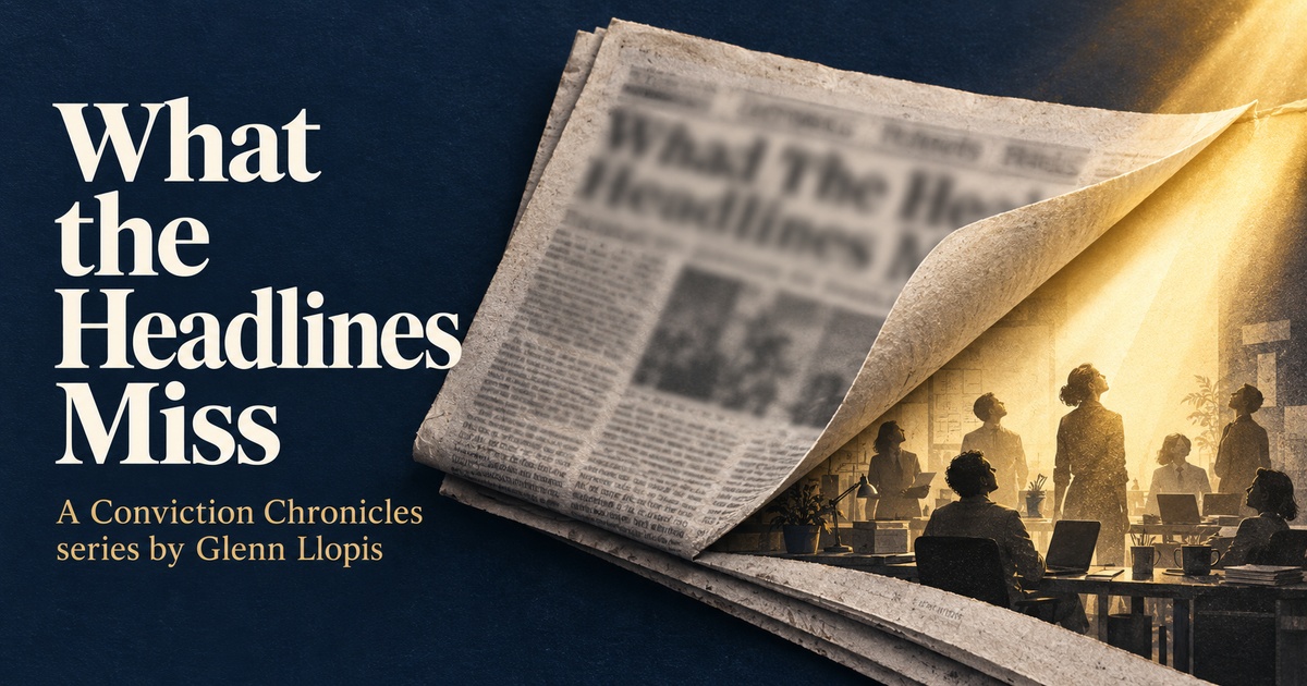 What the Headlines Miss, a Conviction Chronicles series by Glenn Llopis