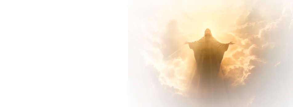 Jesus Christ embracing divine light in Orthodox Christian heavenly glory.