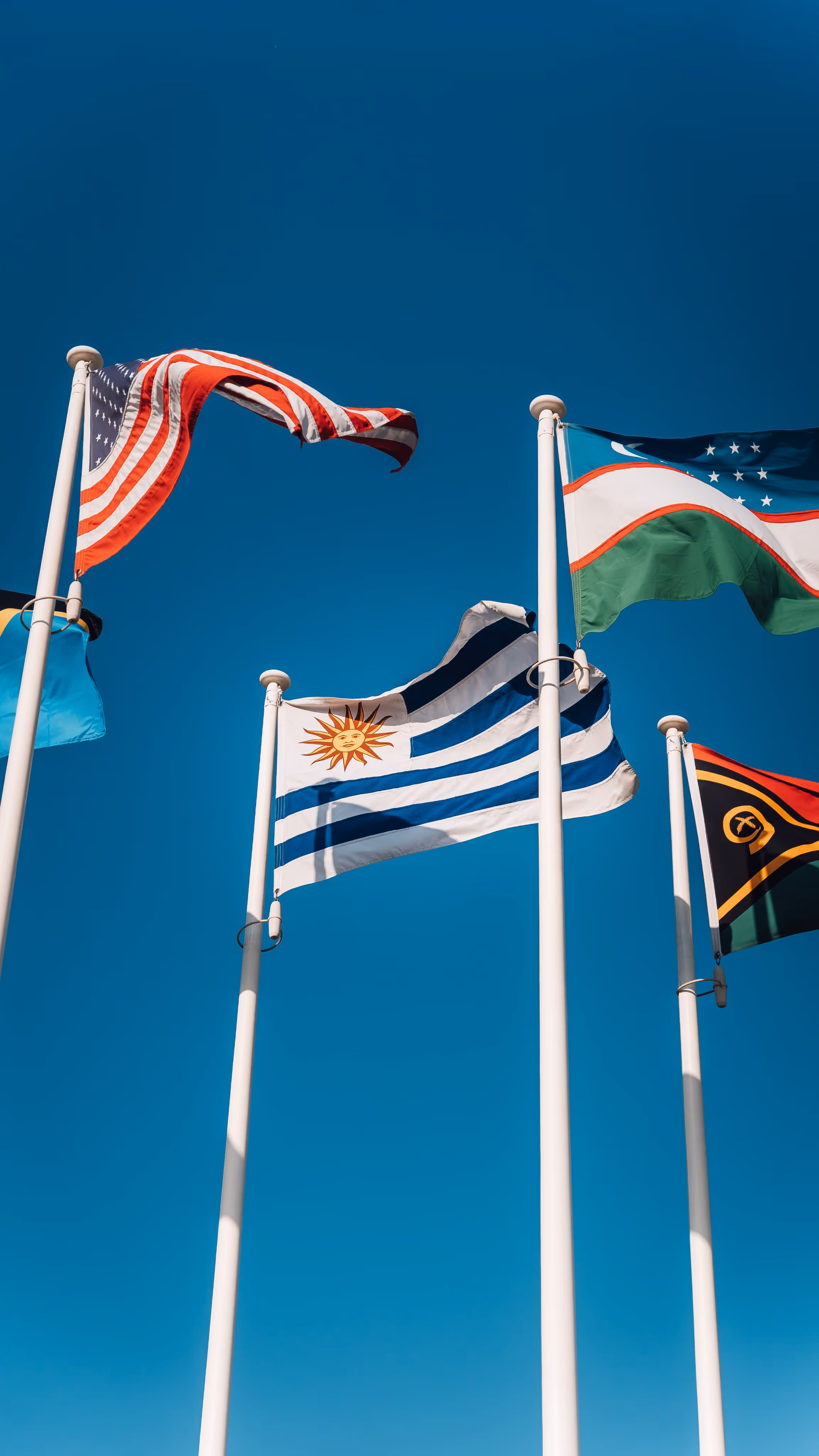 Assortment of countries flags