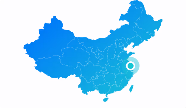 Map of China with Headquarters Pinned