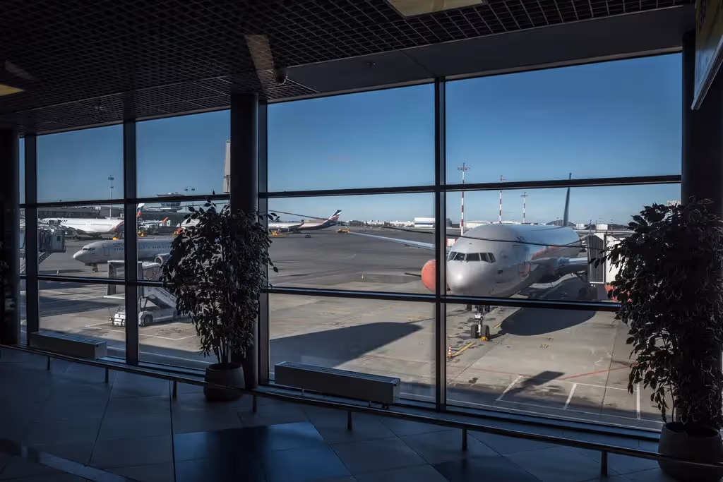 Airplane at an airport