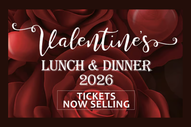 Valentine’s Lunch or Dinner 2026 at 8 at Trinity