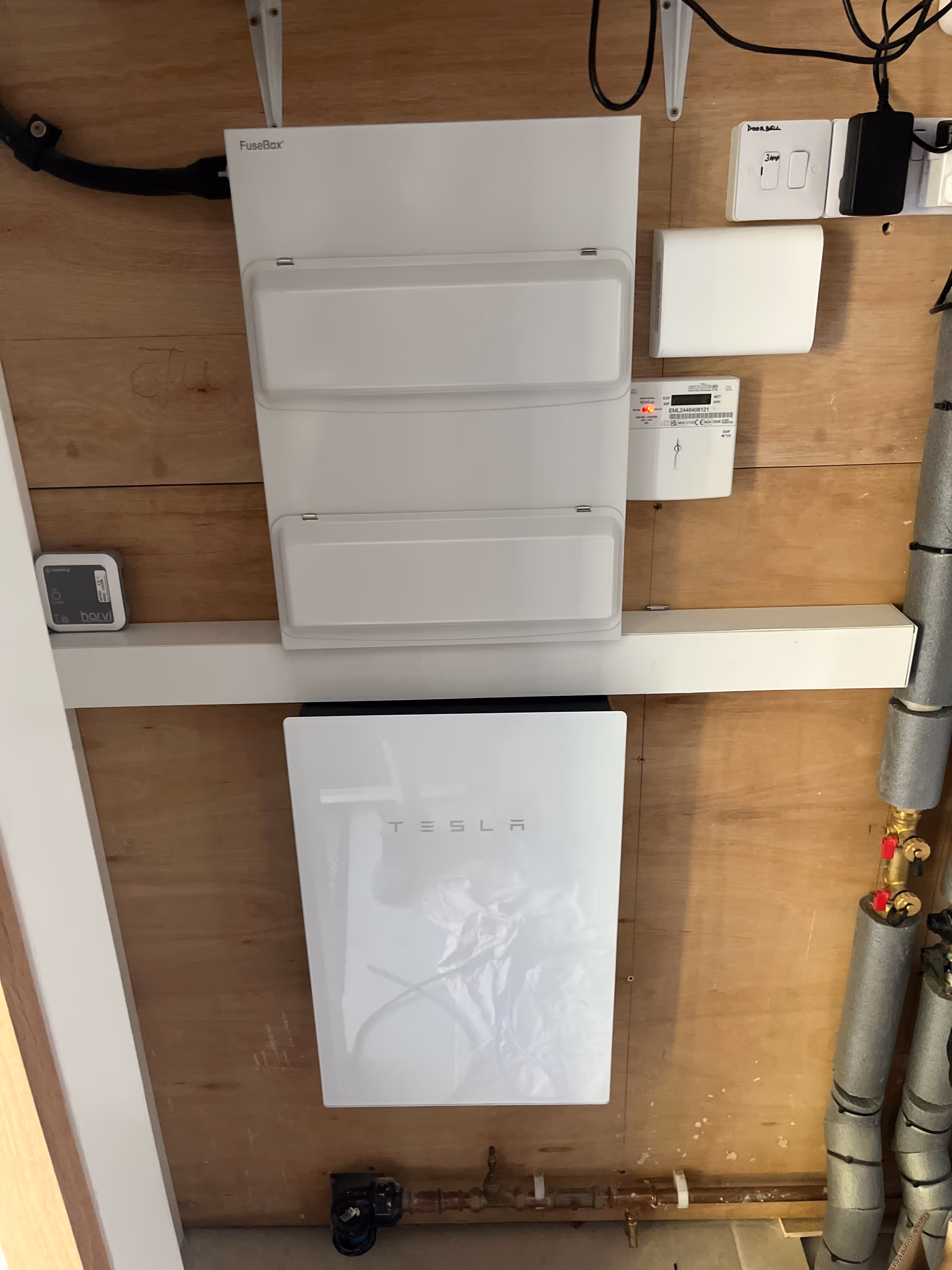 Tesla Gateway and consumer unit