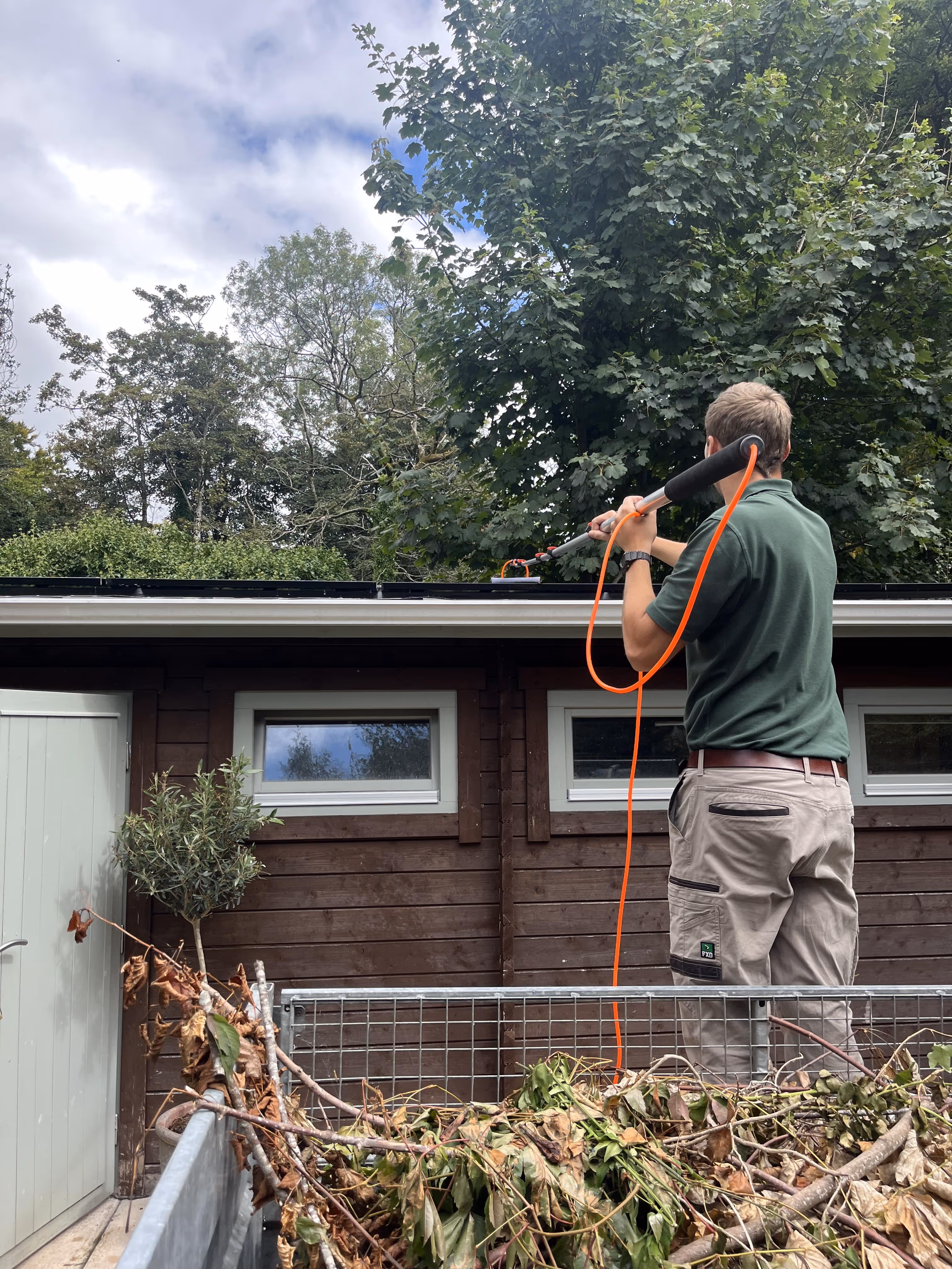 panels being cleaned
