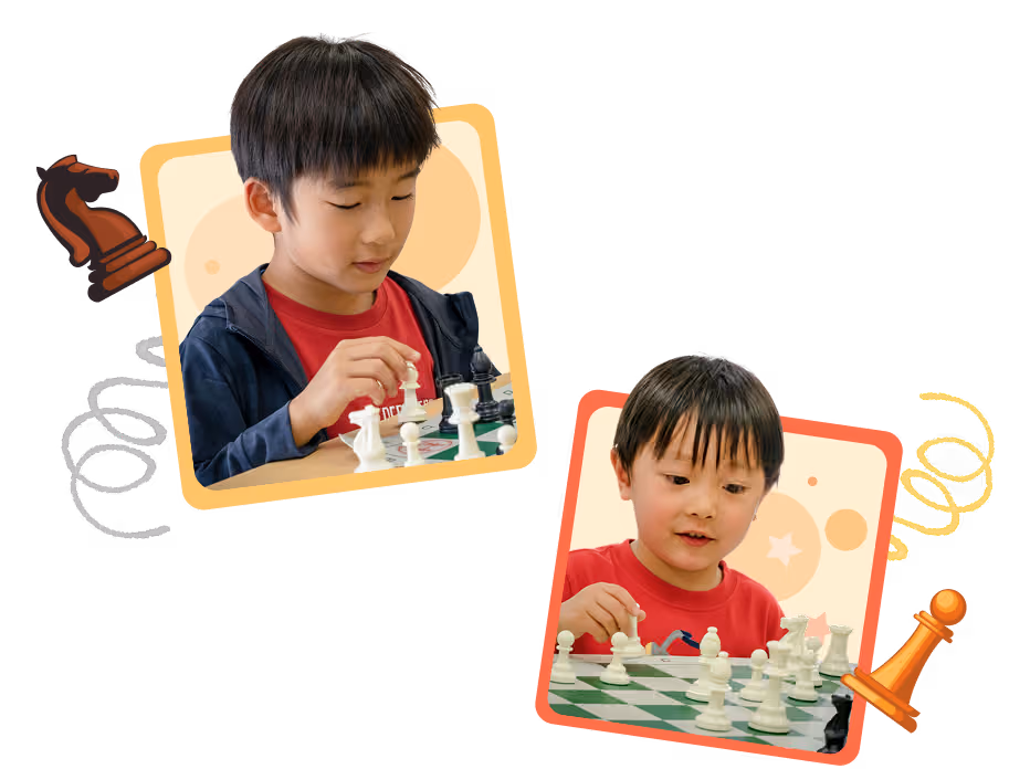 Two young boys focus intently on their chess matches, developing essential life skills as they play chess.