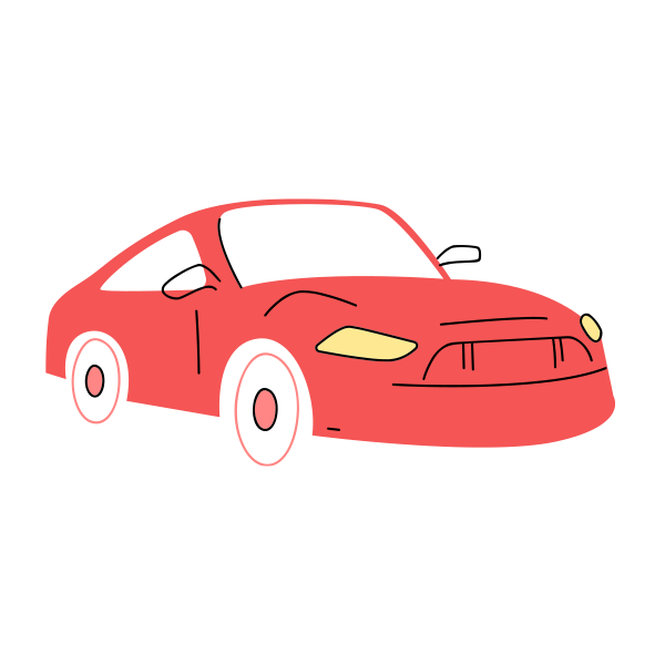 A red car