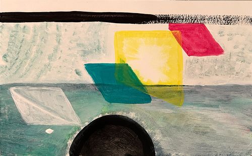 abstract kid painting