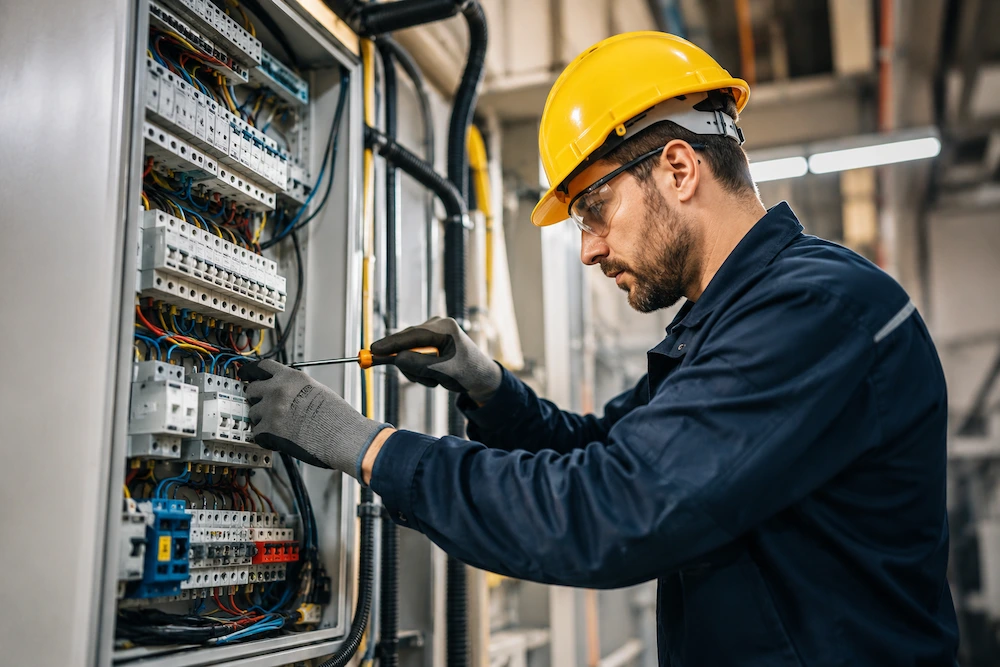 Chandler Personnel consultant reviewing a tradesperson's experience and qualifications