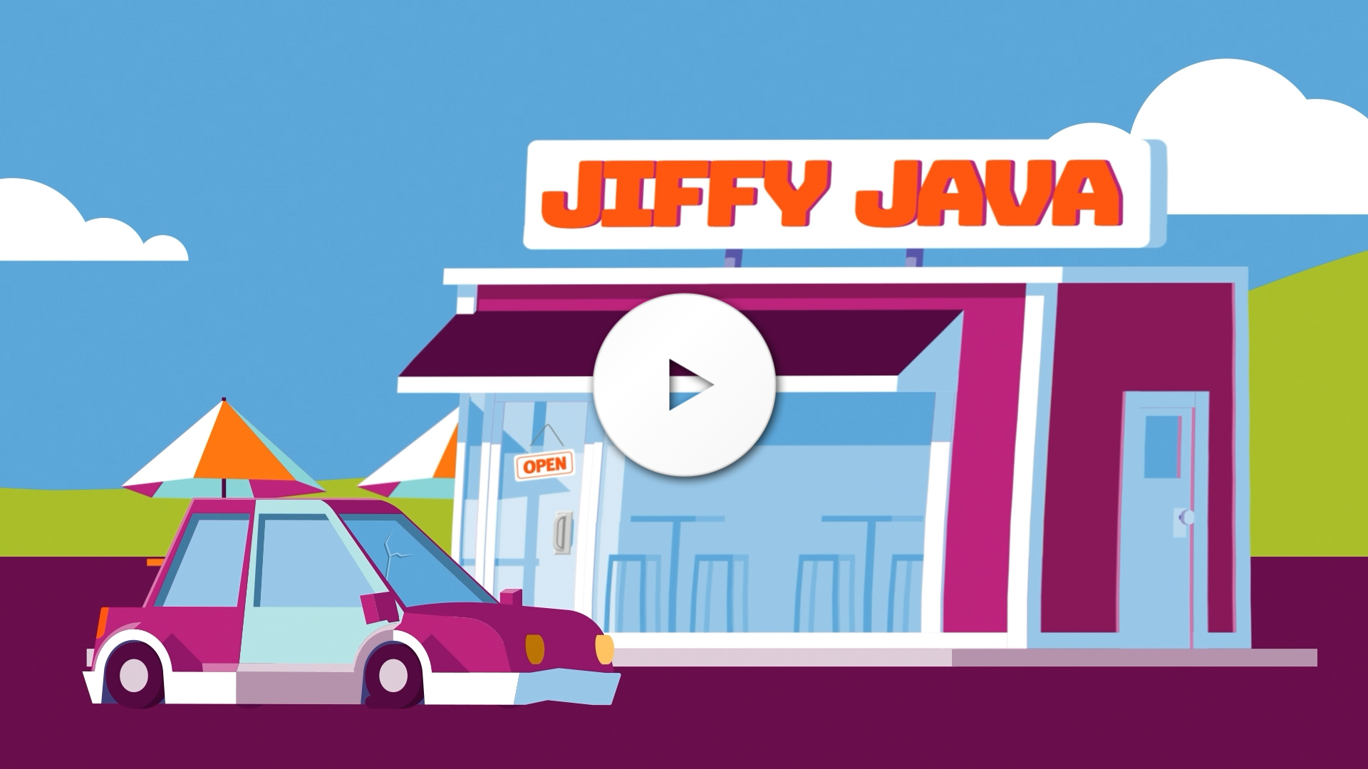 A still from a video including brand characters for STCU.