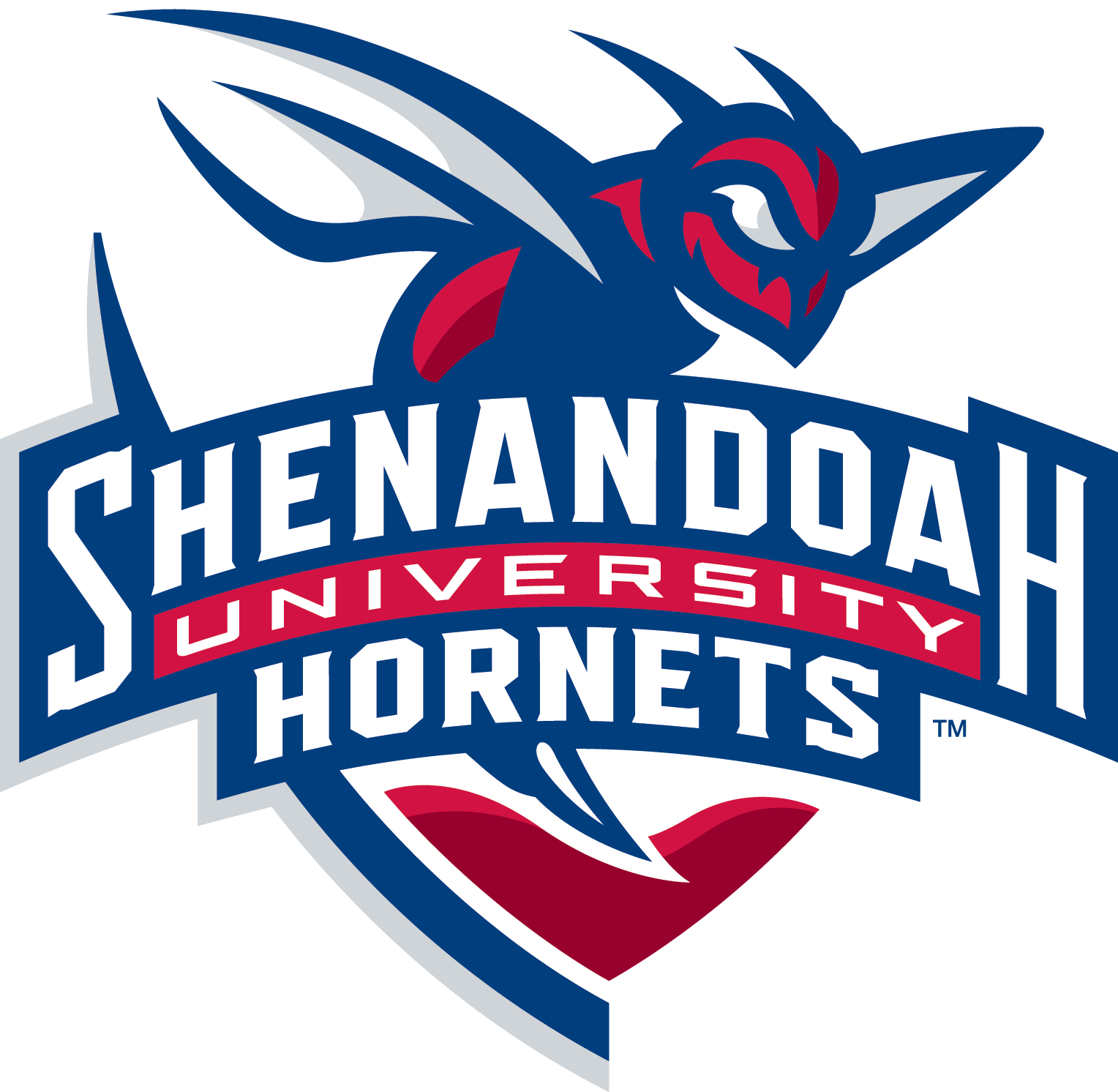 Shenandoah University Hornets logo with a stylized hornet above the text.