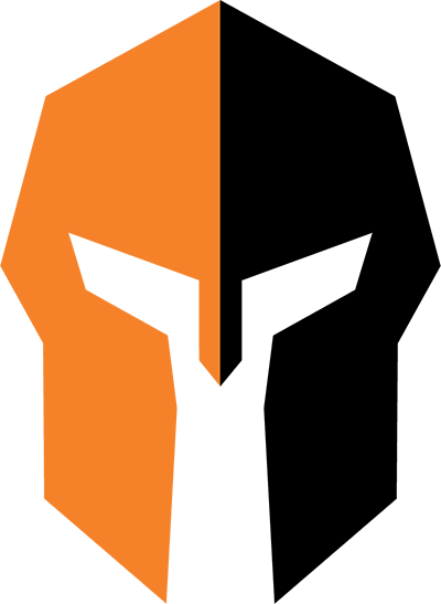 Silhouette of Jimi Hendrix playing an electric guitar in black against an orange background.