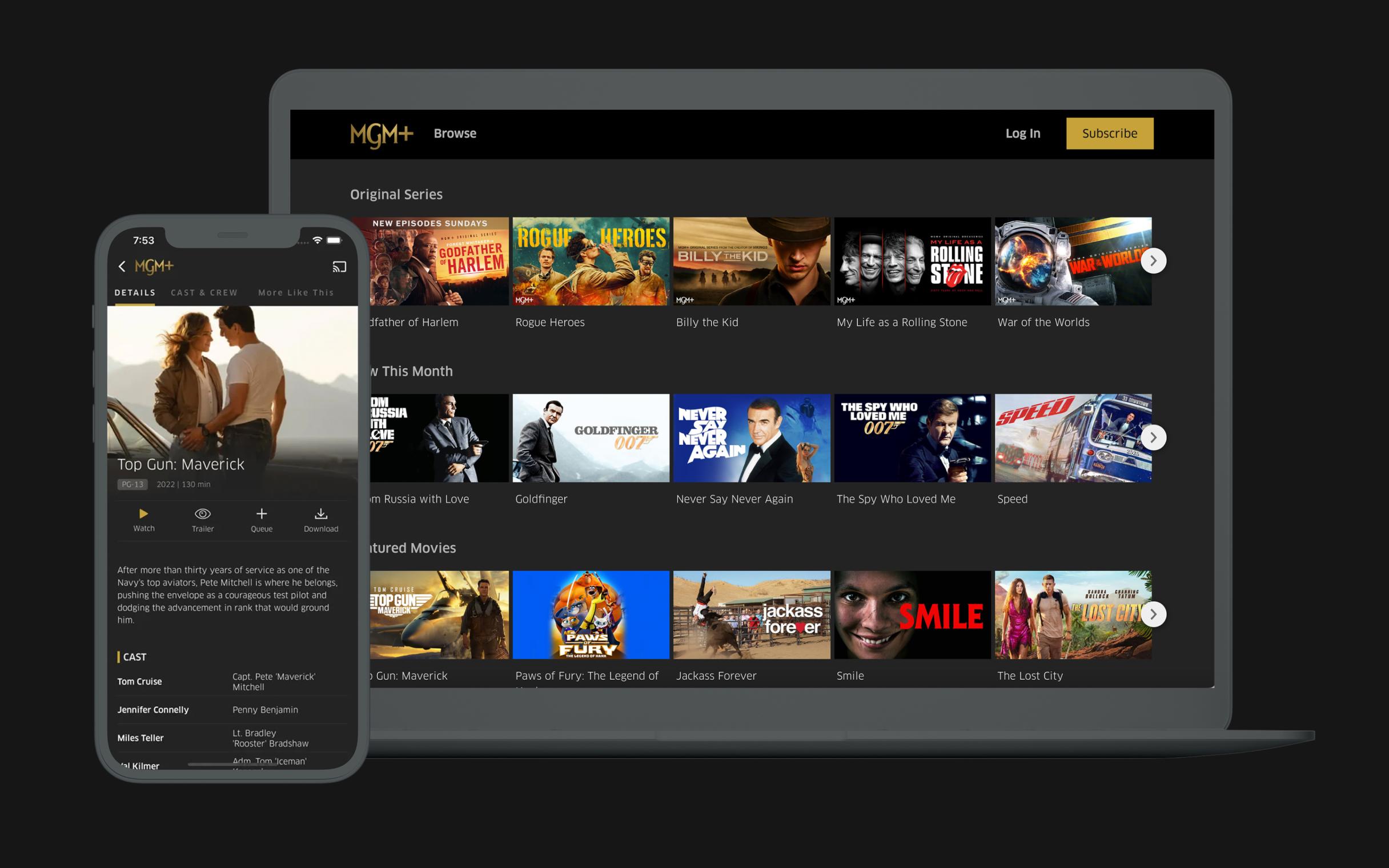 Slider image #2 for "MGM+" case studies