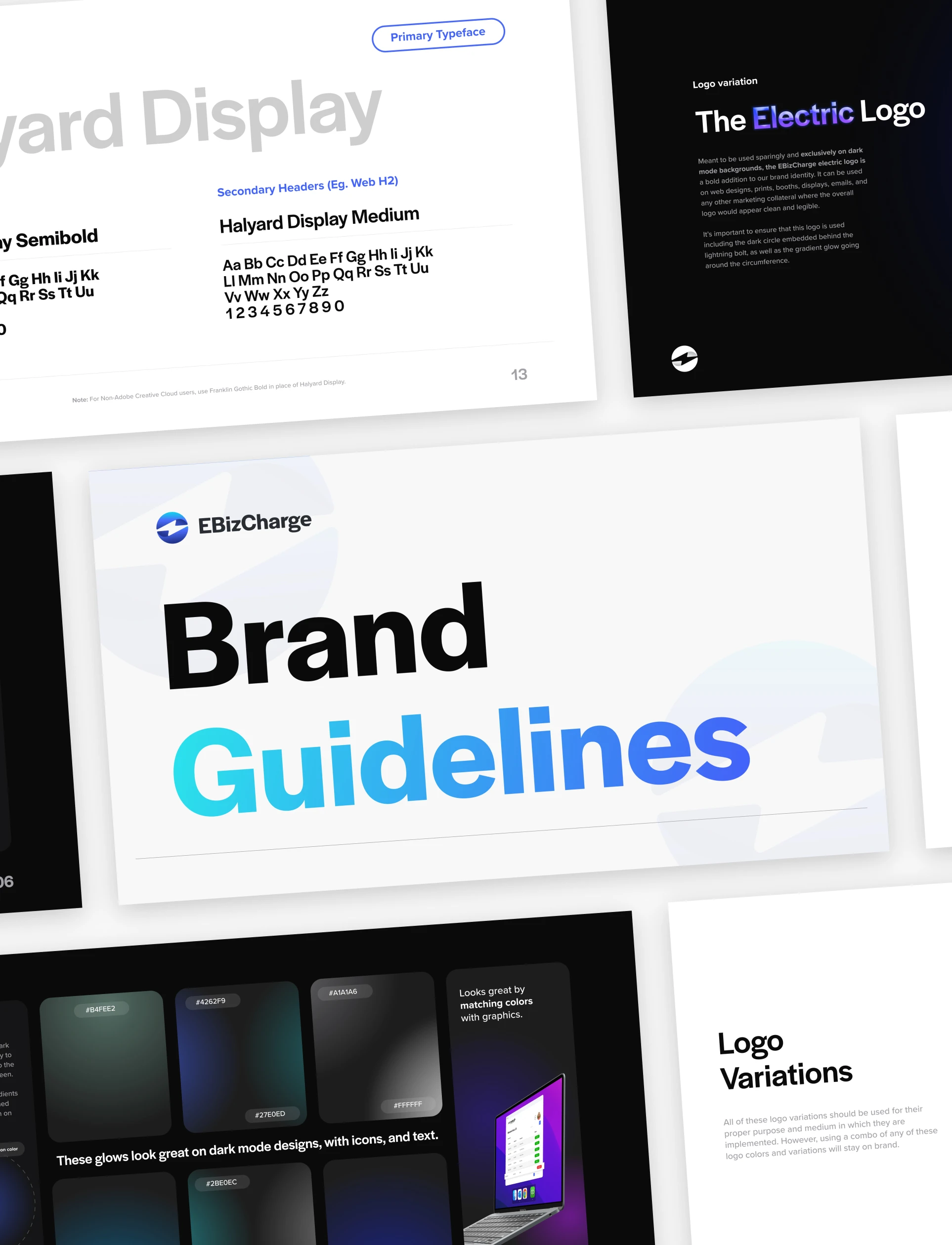 Modern Fintech Saas brand guideline design EBizCharge