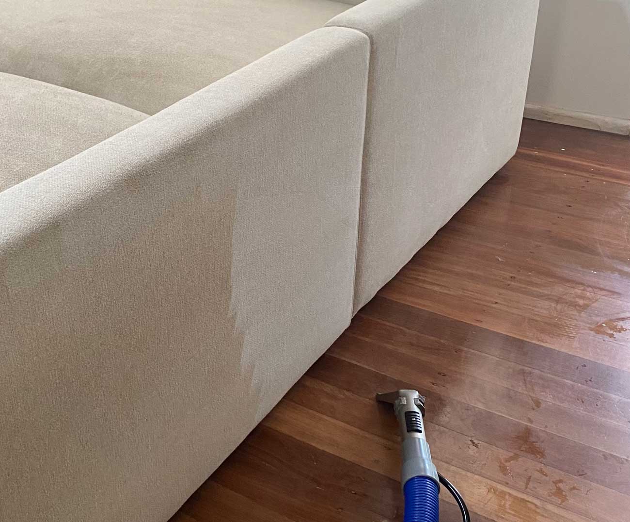Grime removal from couch