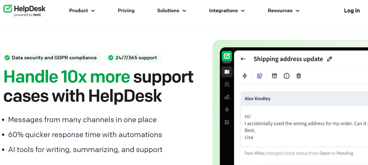 HelpDesk modern ticketing system for issue tracking