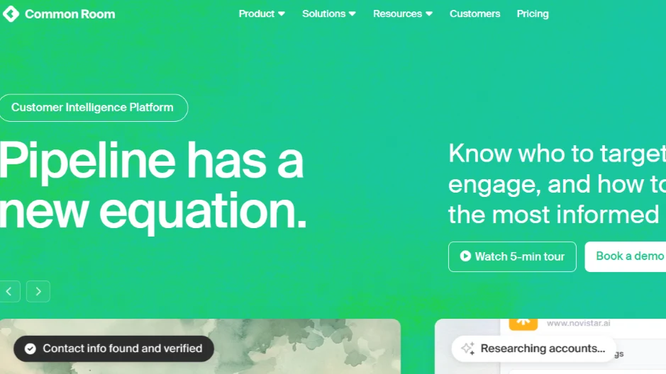 Common Room customer intelligence platform for pipeline insights and engagement