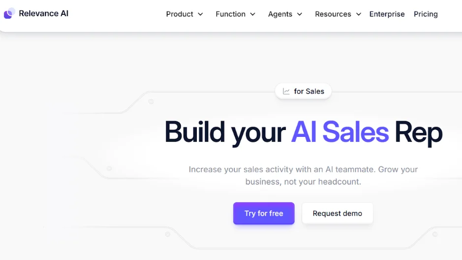 Relevance AI platform for building AI sales representatives to boost growth