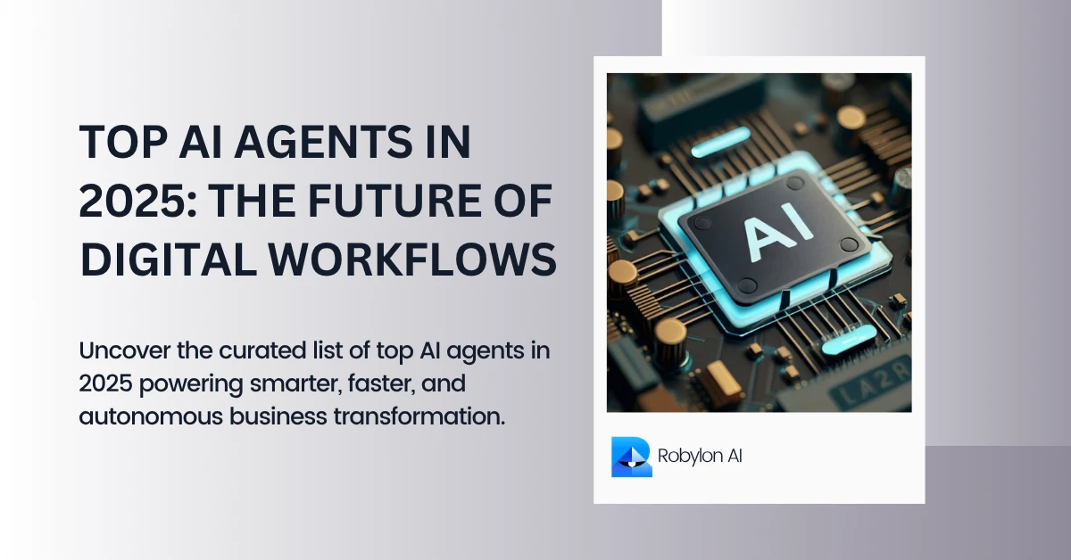 AI chip graphic representing top AI agents powering digital workflows in 2025