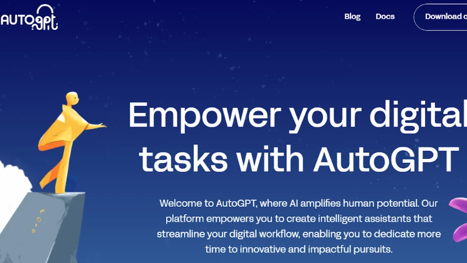 AutoGPT AI platform for automating digital tasks with intelligent assistants