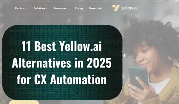 Yellow.ai dashboard with overlay - 11 Best Yellow.ai Alternatives in 2025 for CX Automation