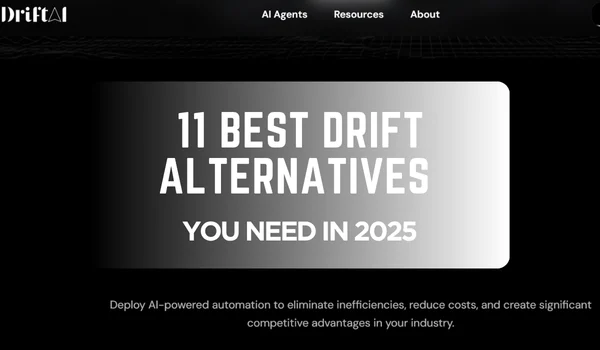 Drift AI dashboard with text 11 Best Drift Alternatives You Need in 2025 