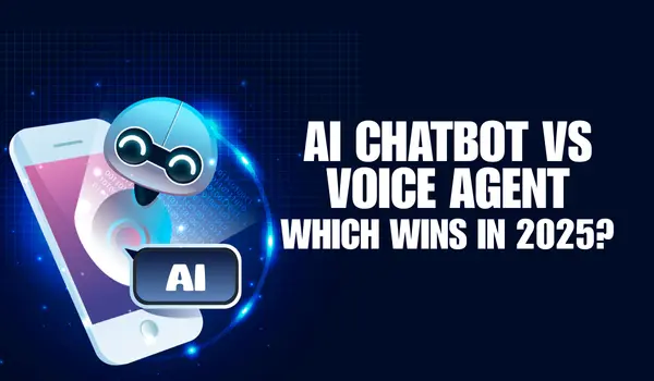 AI chatbot vs voice agent; which wins in 2025? Visual comparison between chatbots and voice agents.