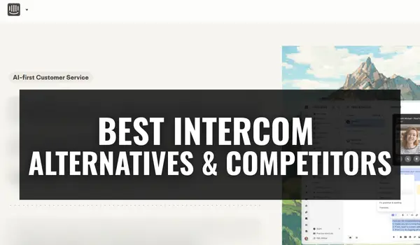 Featured visual for a Best Intercom alternatives comparison covering 9 competing tools.