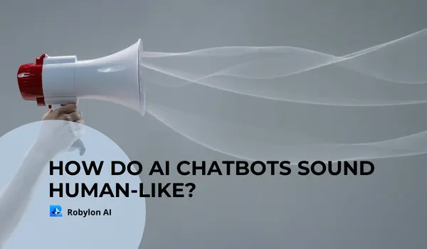  Megaphone projecting sound waves, illustrating AI chatbots designed to sound human-like