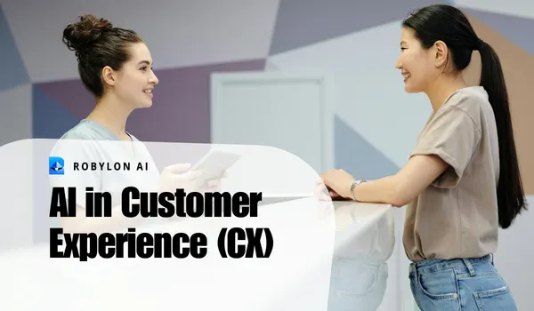 People smiling during a service interaction - How AI improves customer experience (CX)