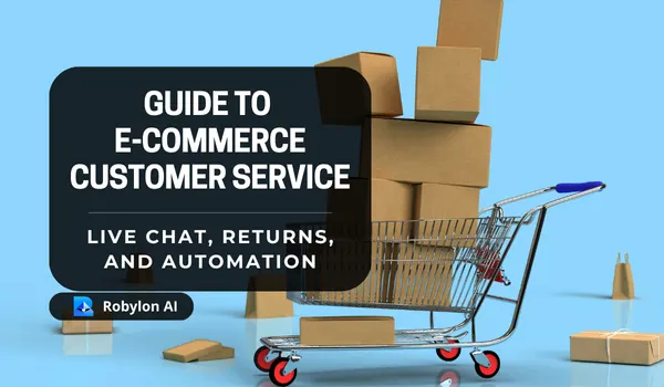Shopping cart filled with cardboard boxes illustrating the e-commerce customer service toolkit.