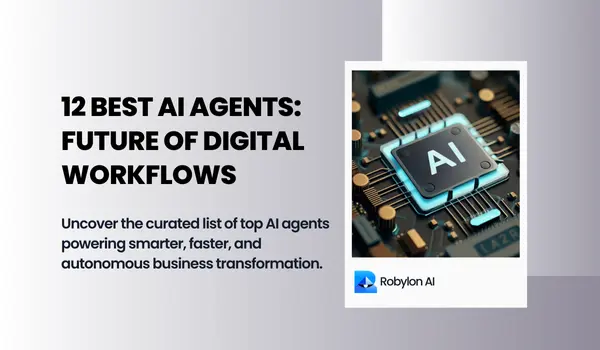 AI chip graphic representing top AI agents powering digital workflows