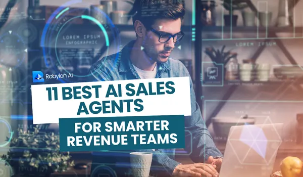 Robylon AI blog banner showcasing Best AI Sales Agents for modern sales and revenue automation.