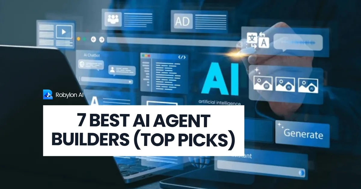 AI assistant dashboard interface showcasing top AI agent builders