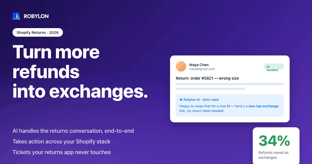 AI returns and exchanges automation for Shopify stores